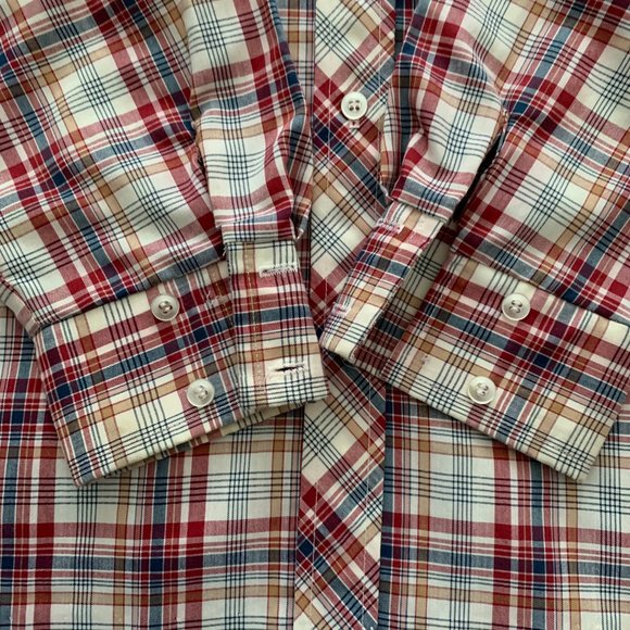 70s Vintage Button-Down Plaid Shirt. Small. Koret of California. - Picture 4 of 11
